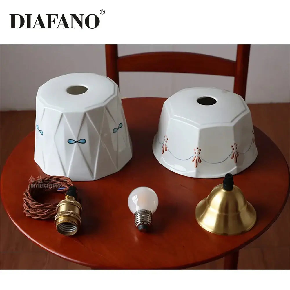 Cream Ceramic Pendant Light