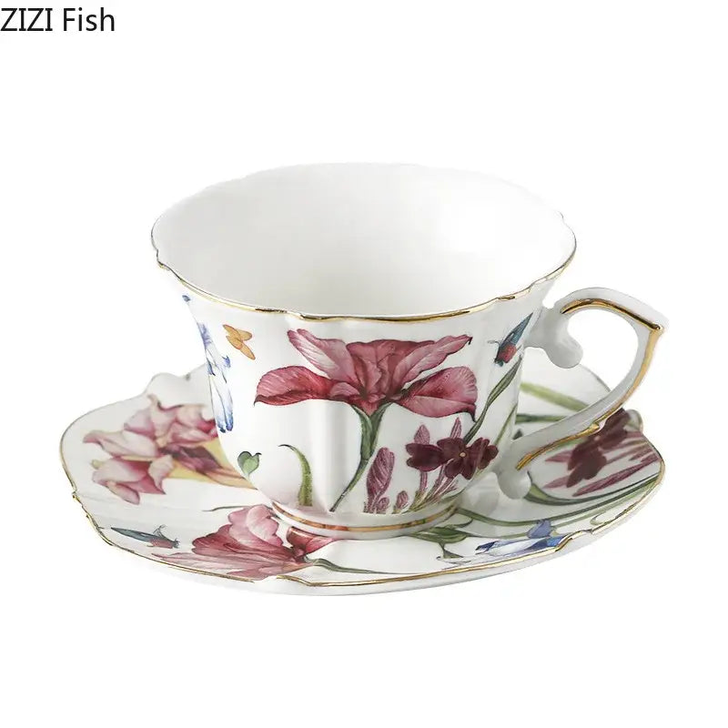 Iris Porcelain Tea Cup