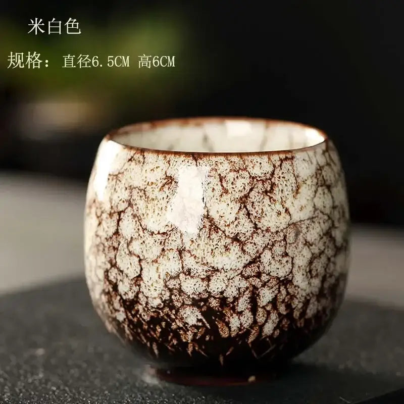 Crackle Glaze Tea Cups