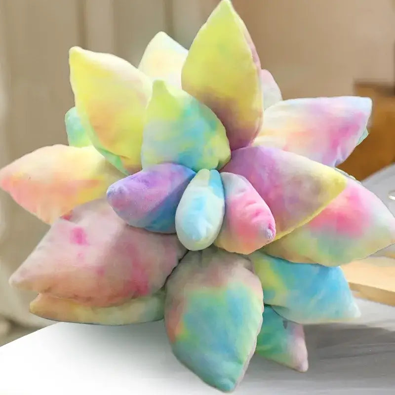Lavender Succulent Throw Pillow