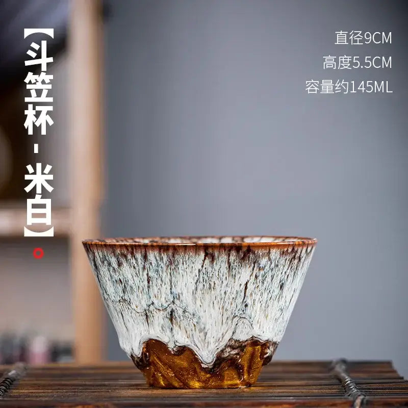 Multicolor Ceramic Tea Cups Handcrafted 175ml