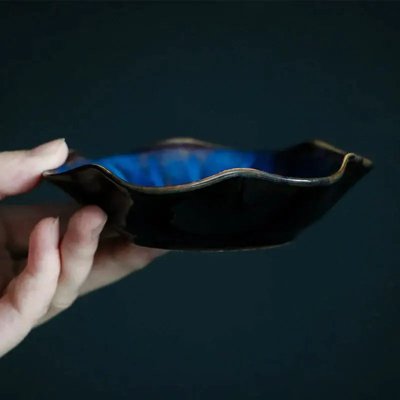 Scalloped Ceramic Dipping Bowl