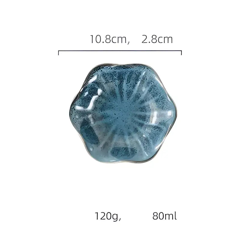 Scalloped Ceramic Dipping Bowl