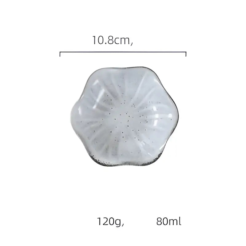 Scalloped Ceramic Dipping Bowl