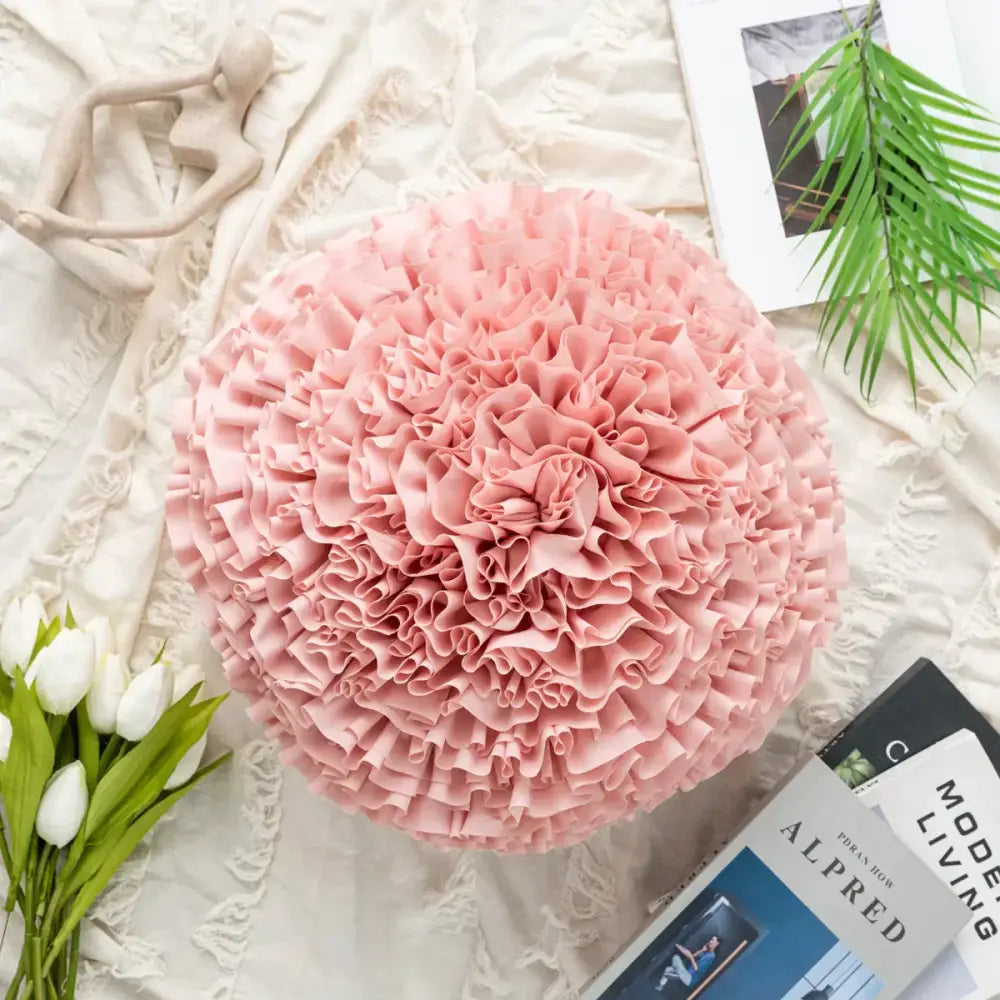 Velvet Chrysanthemum Cushion Cover