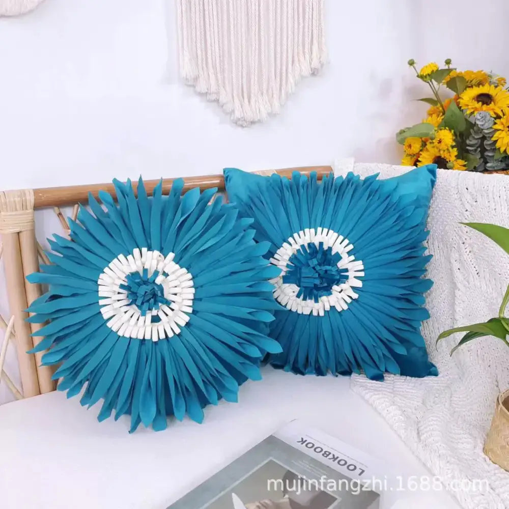 Velvet Chrysanthemum Cushion Cover