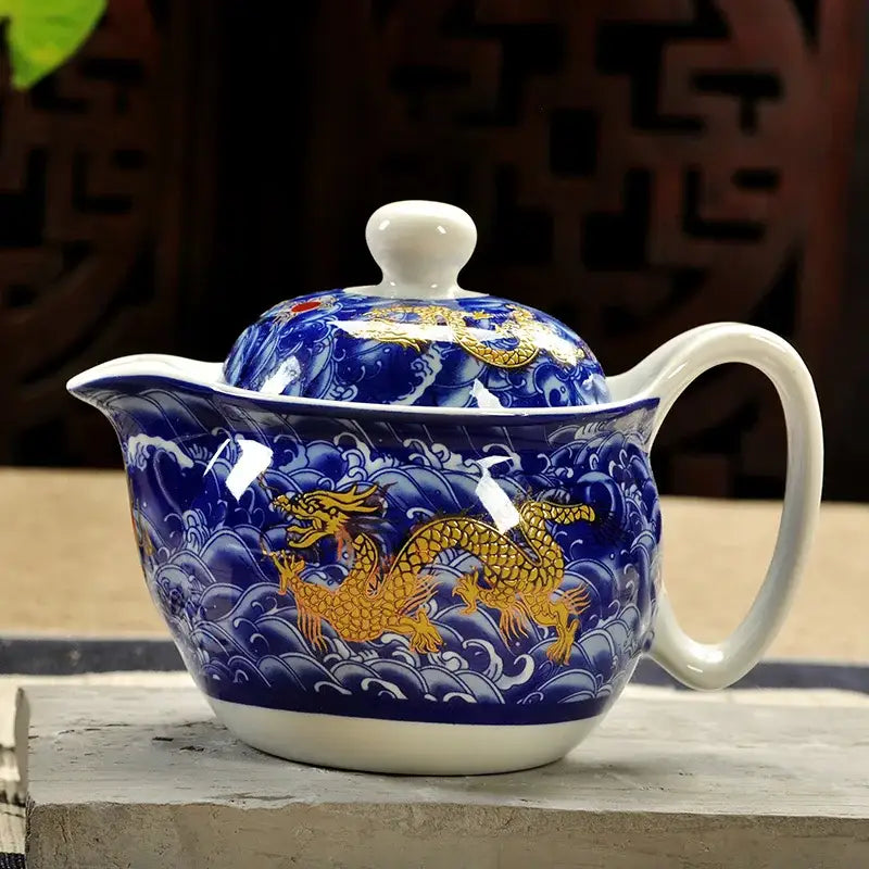 Ceramic Dragon Kung Fu Teapot