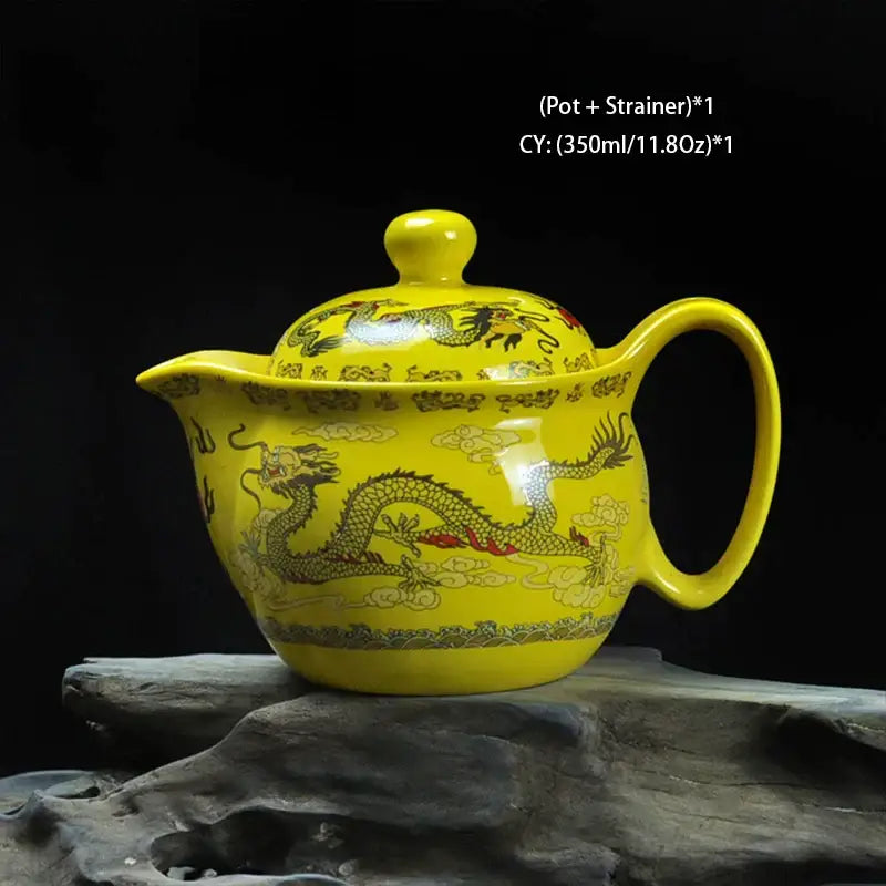 Ceramic Dragon Kung Fu Teapot
