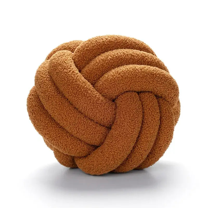 Knotted Boucle Plush Pillow