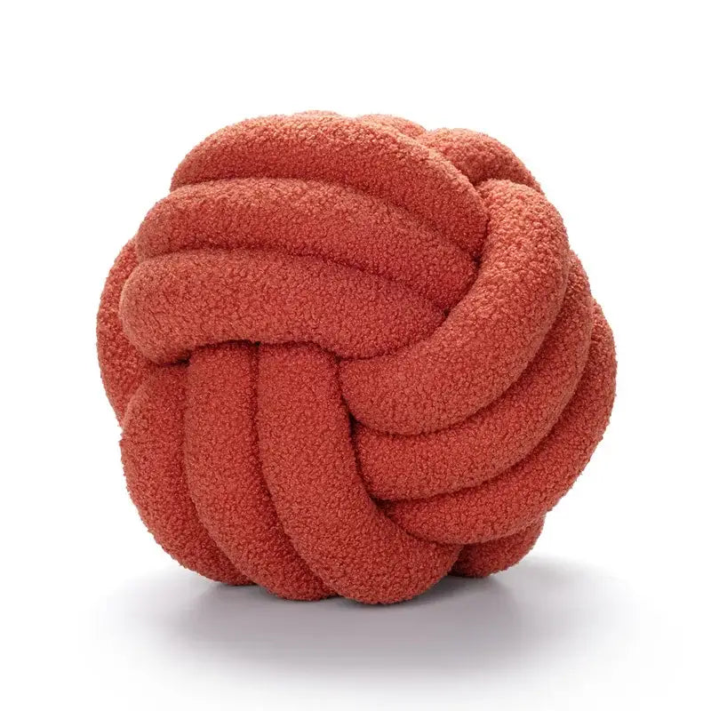 Knotted Boucle Plush Pillow