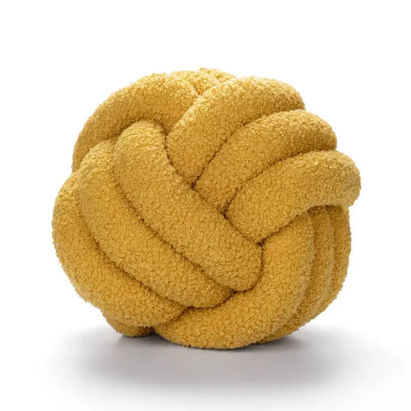 Knotted Boucle Plush Pillow