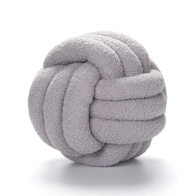 Knotted Boucle Plush Pillow