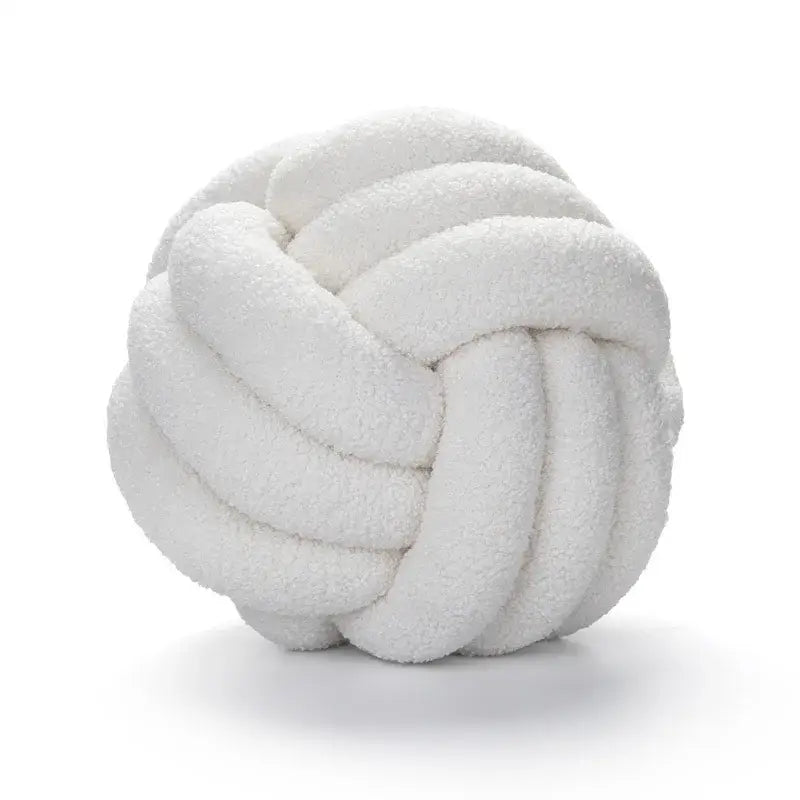 Knotted Boucle Plush Pillow