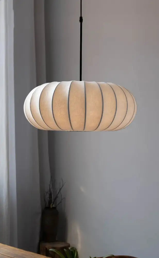 Silk Pumpkin Pendant Light