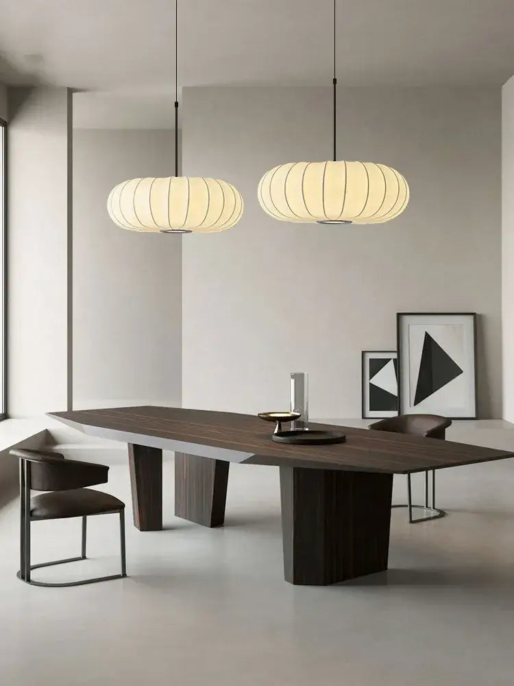 Silk Pumpkin Pendant Light