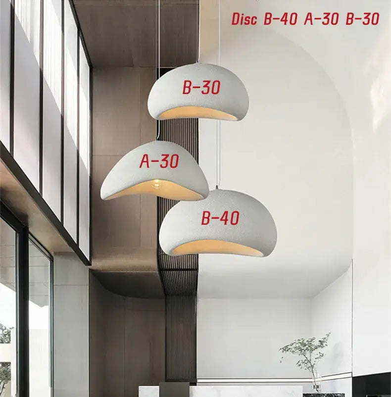 White Wabi Sabi Chandelier