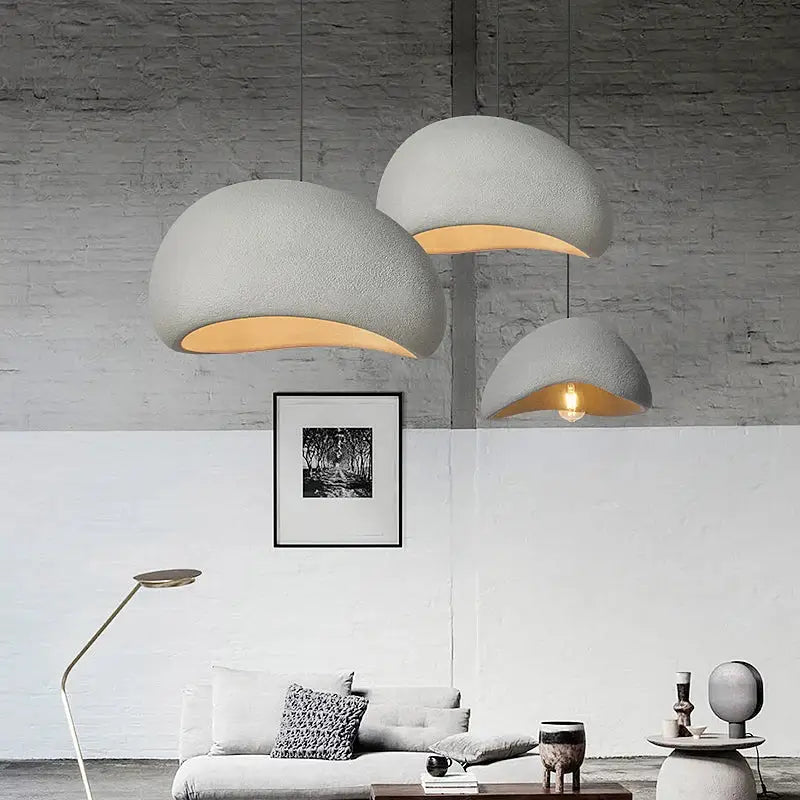 White Wabi Sabi Chandelier