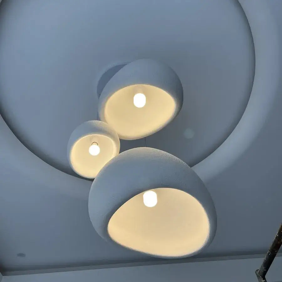 White Wabi Sabi Chandelier