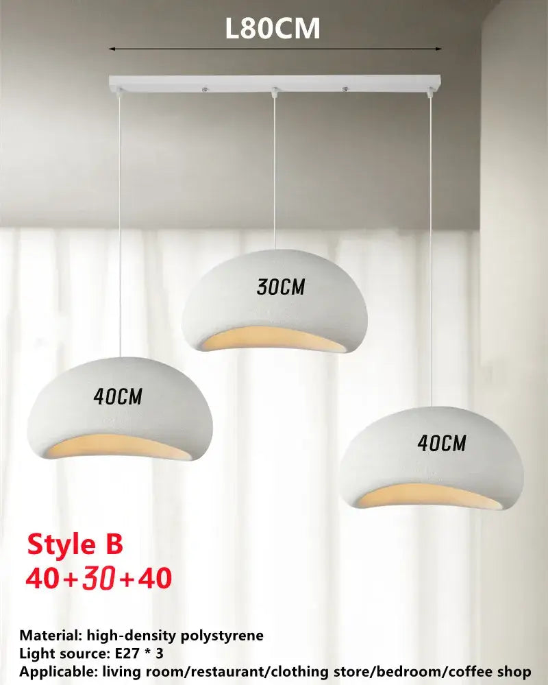 White Wabi Sabi Chandelier