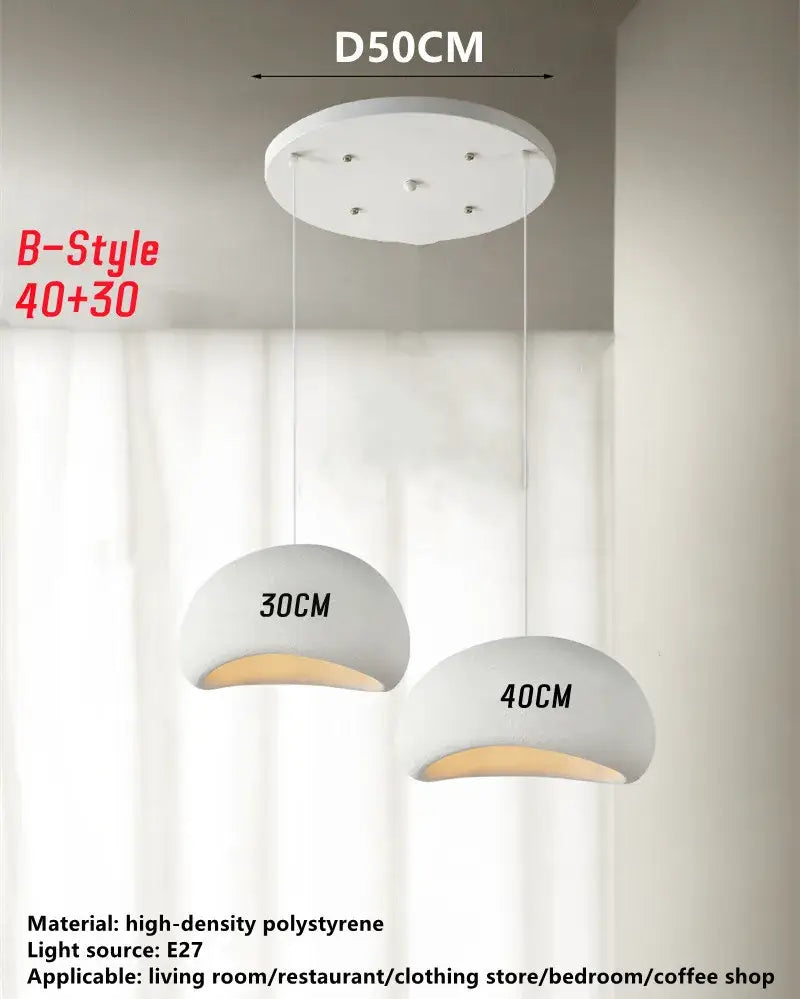 White Wabi Sabi Chandelier