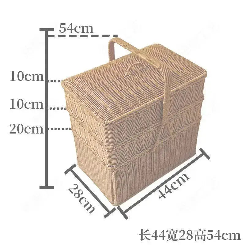 Rattan Picnic Basket Lid