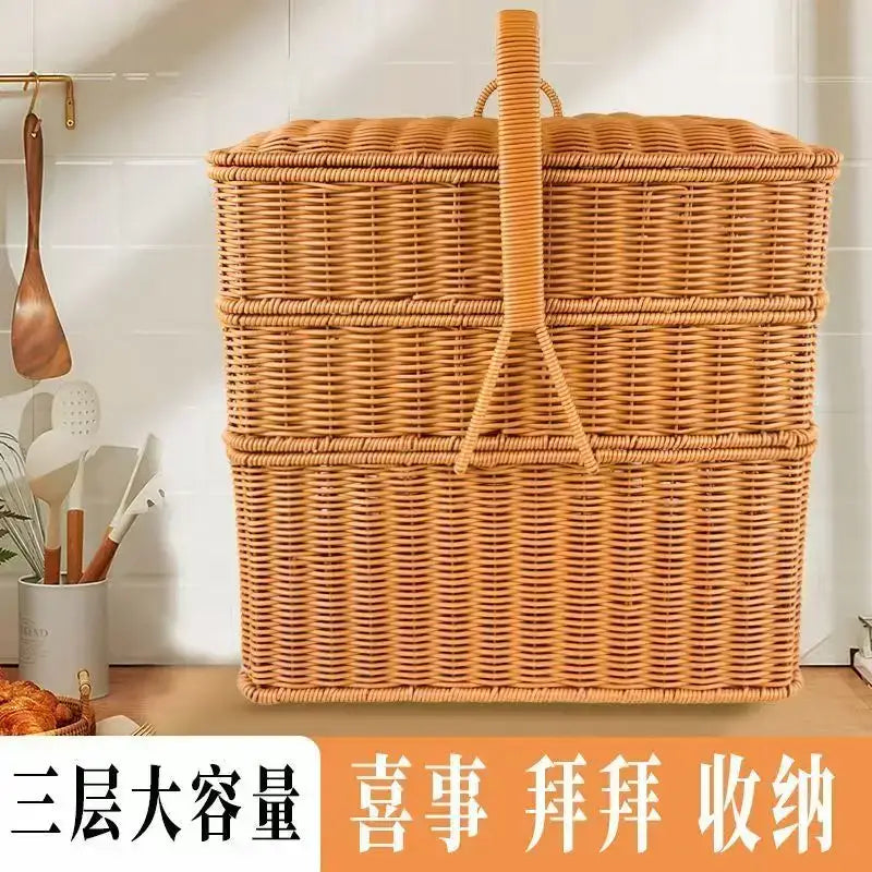 Rattan Picnic Basket Lid