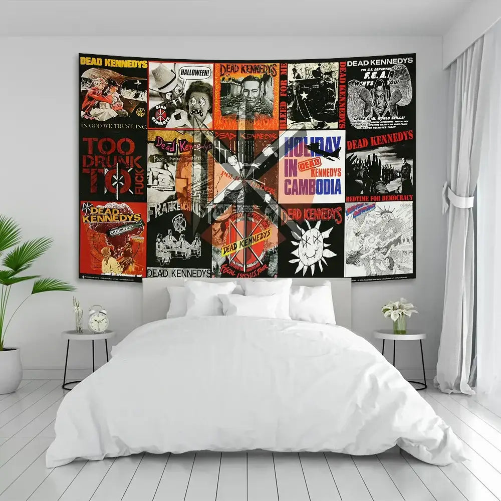 Rock Band Flag Tapestry