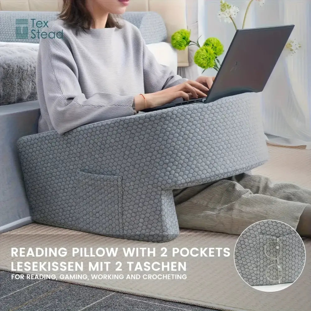 Gray Hexagonal Arm Pillow