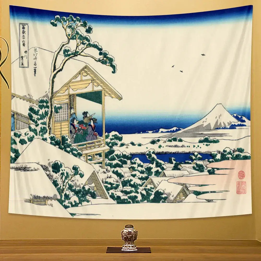 Hokusai Beach Wall Tapestry