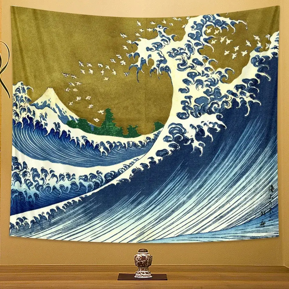 Hokusai Beach Wall Tapestry