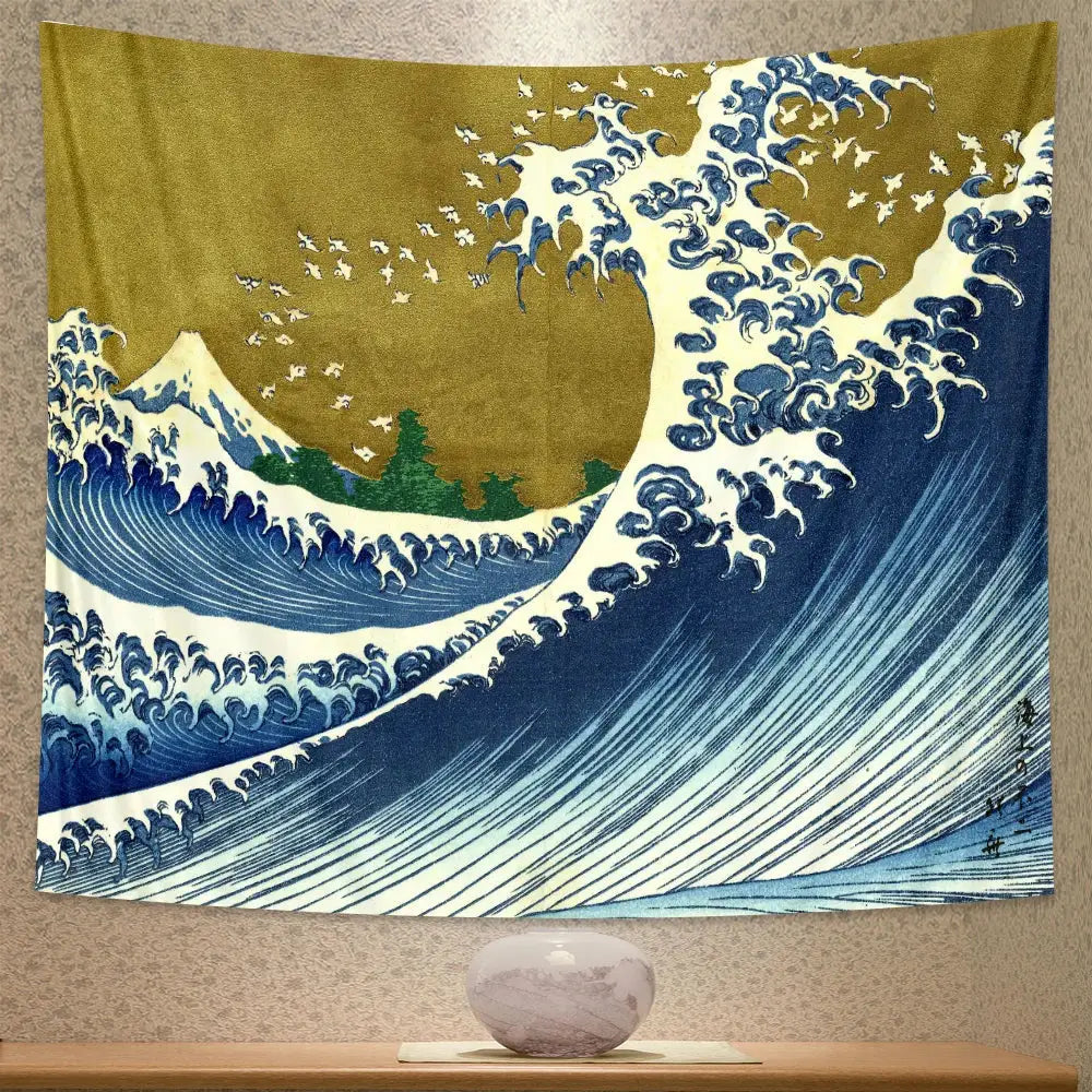 Hokusai Beach Wall Tapestry
