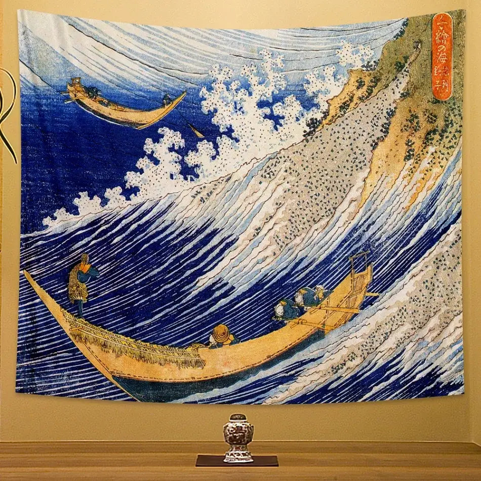 Hokusai Beach Wall Tapestry