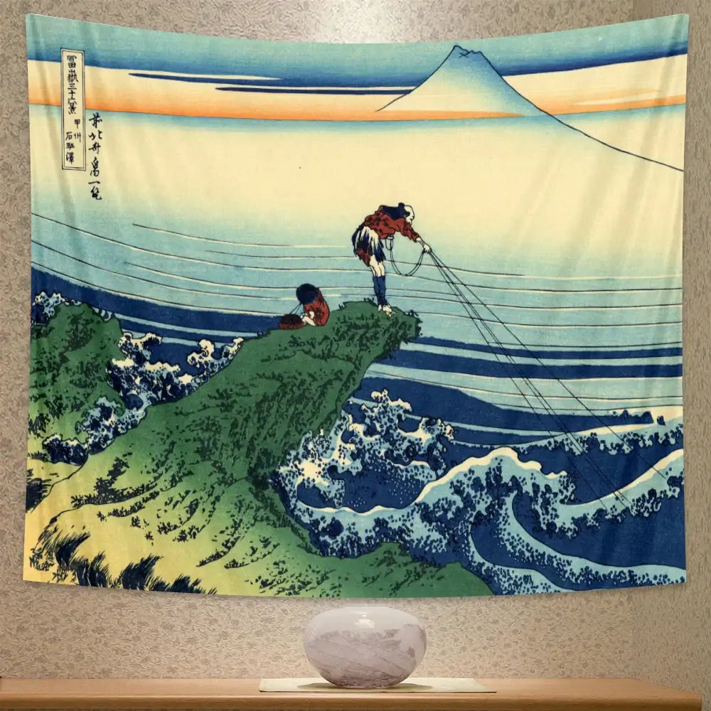Hokusai Beach Wall Tapestry