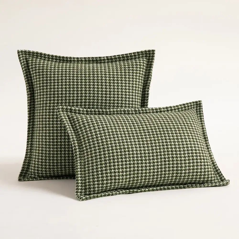 Black Houndstooth Cushion Cover