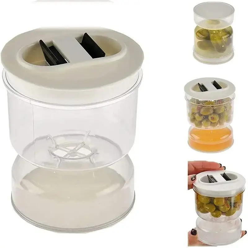 Glass Hourglass Dispenser Jar