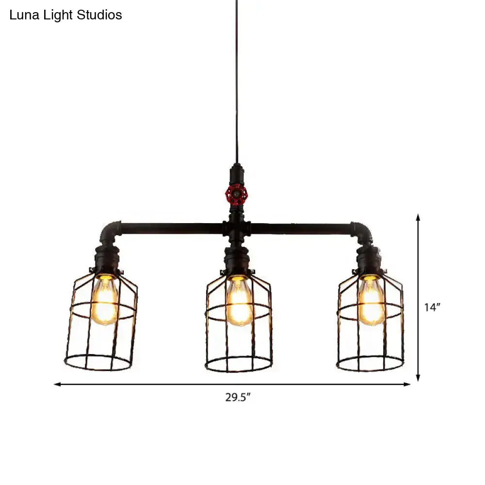 Silver Wire Ceiling Light