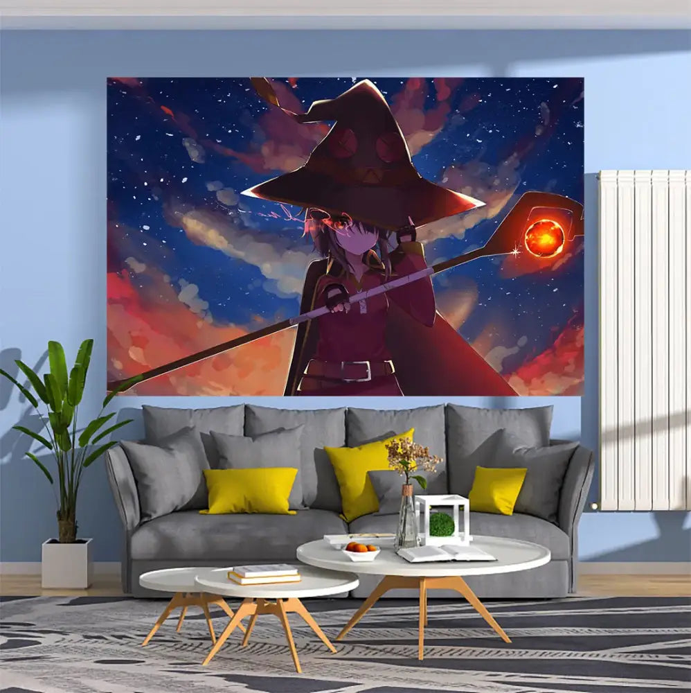 Anime Polyester Wall Tapestry