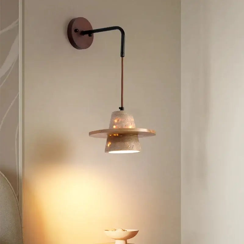 Beige Concrete Wall Lamp