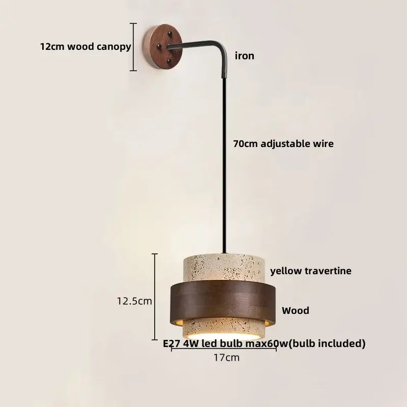 Beige Concrete Wall Lamp