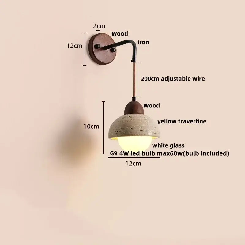 Beige Concrete Wall Lamp