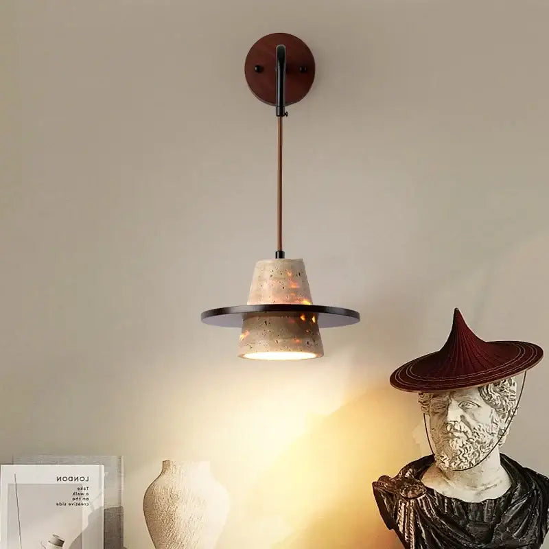 Beige Concrete Wall Lamp