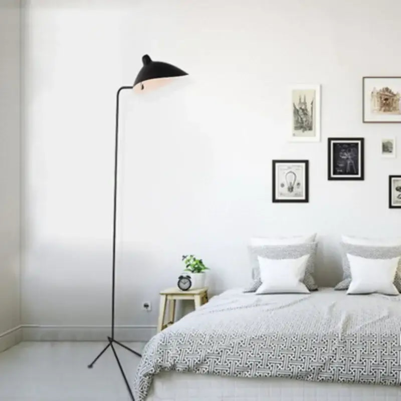 Black Spider Arm Floor Lamp