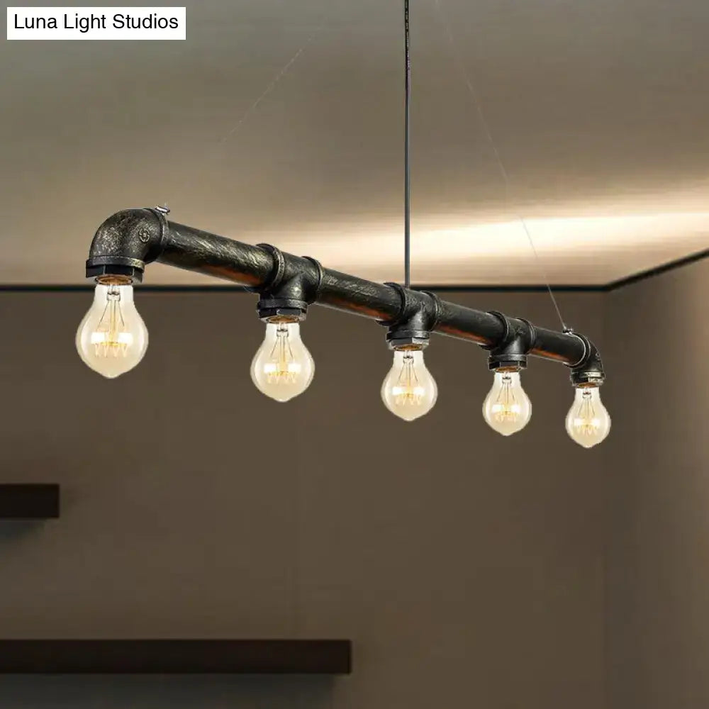 Black Brass Ceiling Chandelier