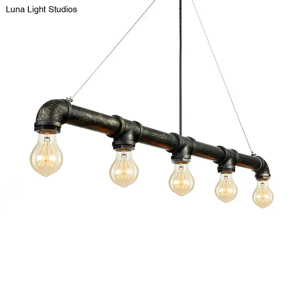 Black Brass Ceiling Chandelier
