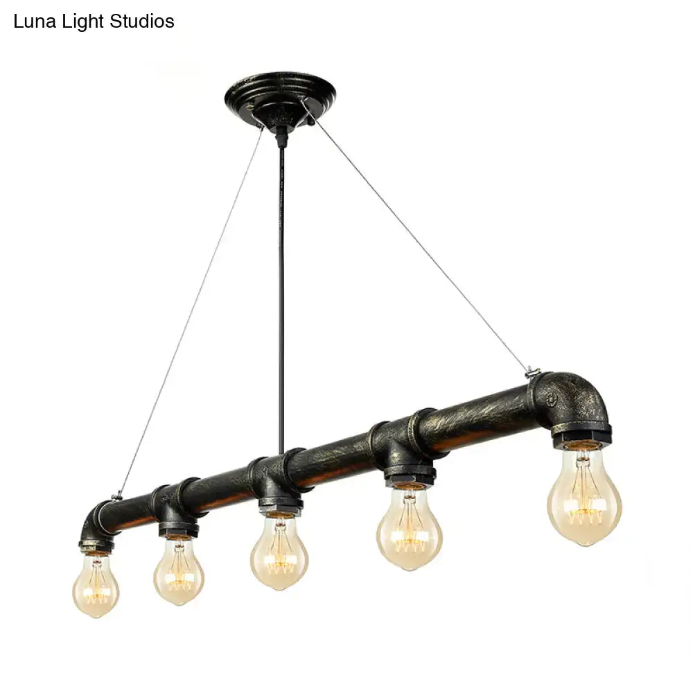 Black Brass Ceiling Chandelier
