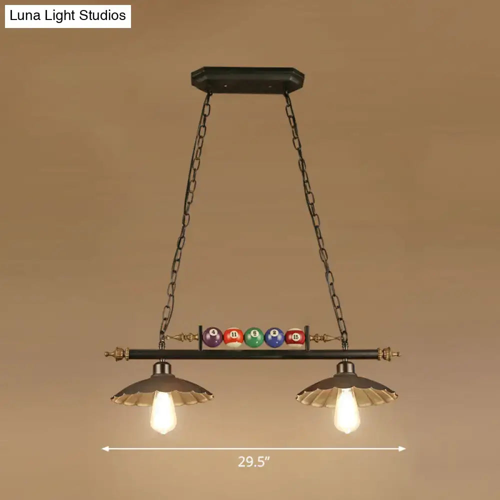 Black Brass Ball Pendant