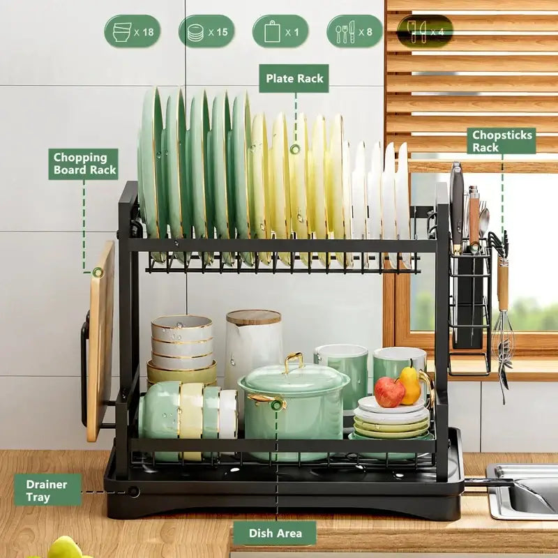 Black Gold Kitchen Rack