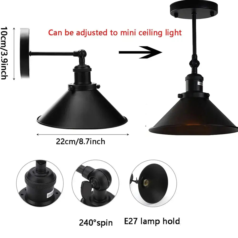 White Metal Wall Lamp