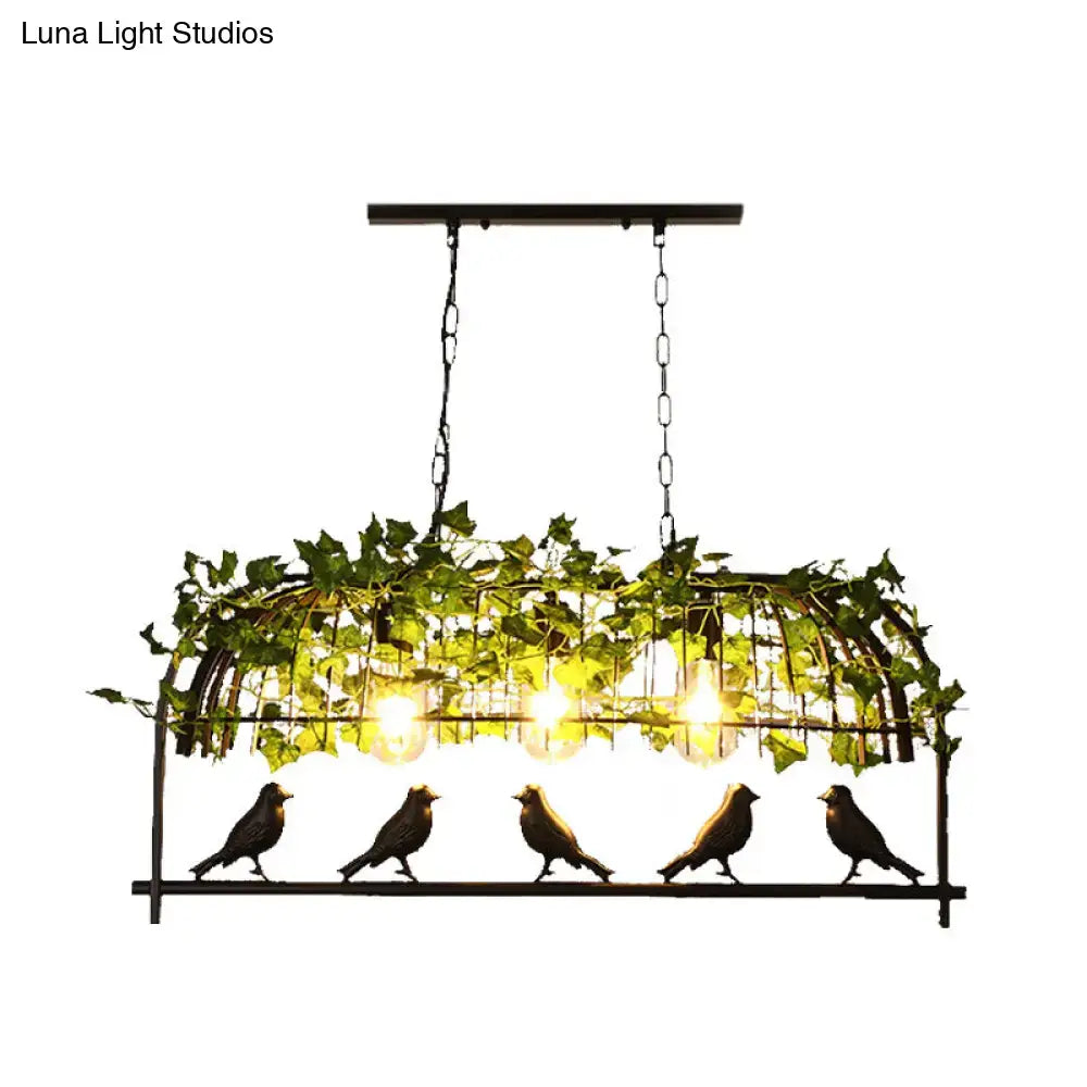 Black Birdcage Ceiling Light