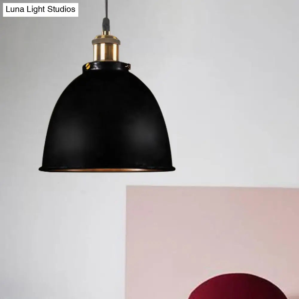 Black Dome Pendant Lamp